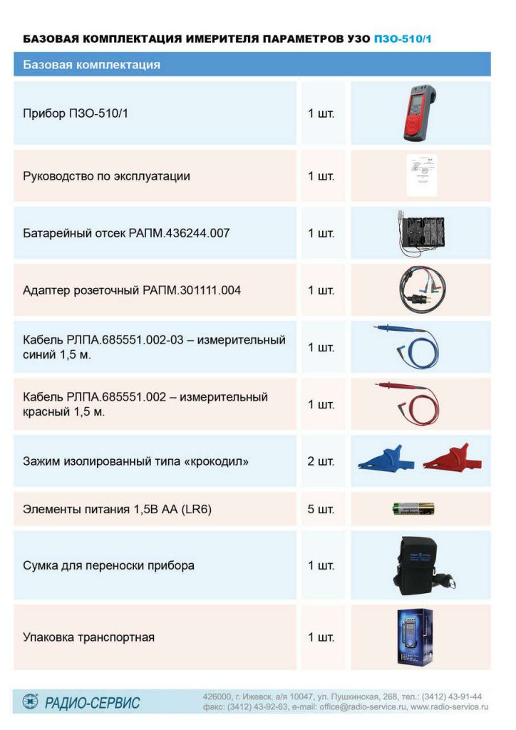 ПЗО-510/1 Измеритель параметров УЗО